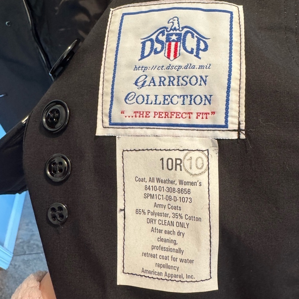 DSCP Black Garrison Collection Trench Coat - Picture 11 of 11